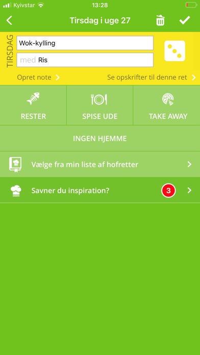Hofretter-Læg Madplan på 30sek Screenshot