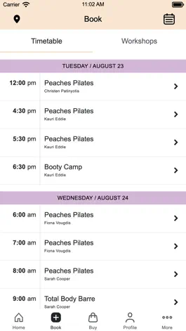 Game screenshot Peaches Pilates Studios apk