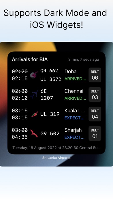 Sri Lanka Airports - Flights Screenshot