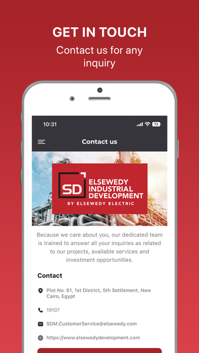 Sewedy Industrial Development Screenshot
