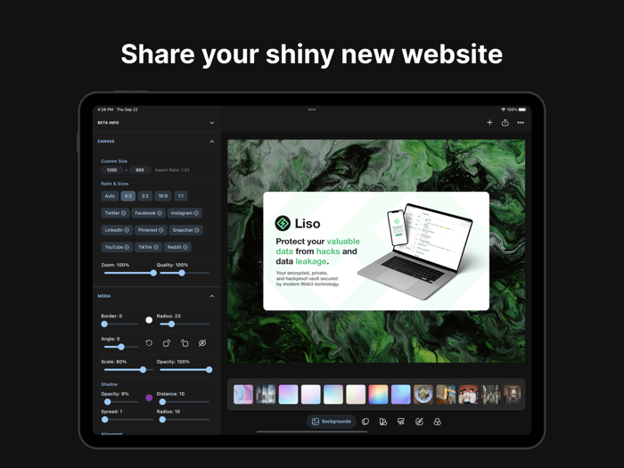 Screenshot Photo Editor Design
