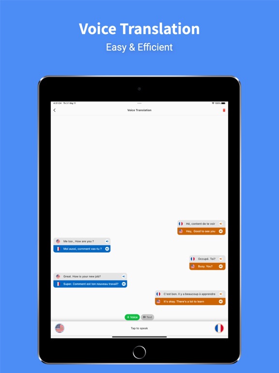 French - English : Translator iPad screenshot 2 - Productivity app