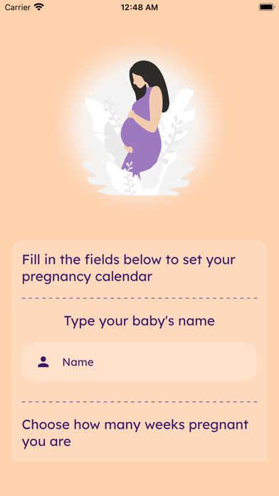 Menstrual Pregnancy Calendar Screenshot