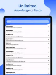 german verbs conjugator iPad Captures Décran 4