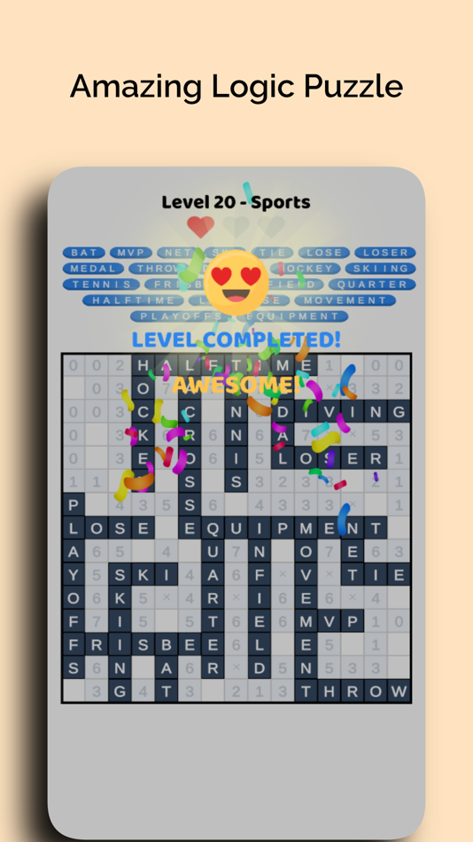 #8. Minesweeper Words -CrossPuzzle (iOS) By: Antonis Panoris