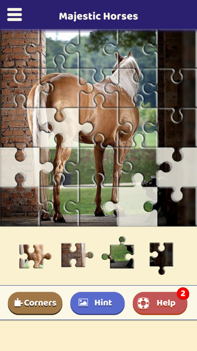 Majestic Horses Puzzle Screenshot