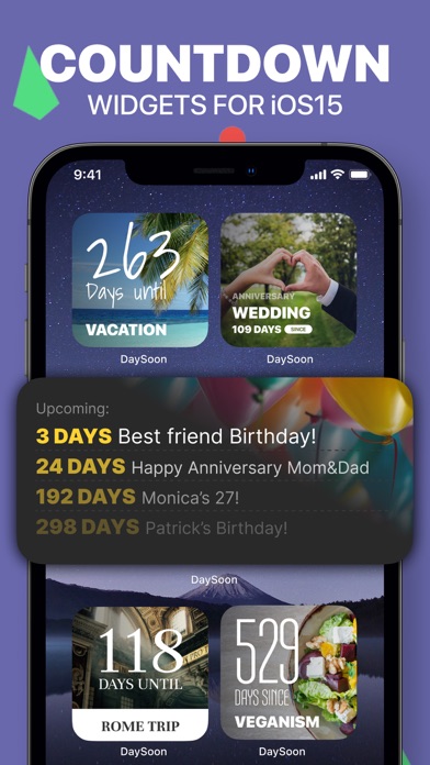 DaySoon: Countdown Widgetのおすすめ画像1