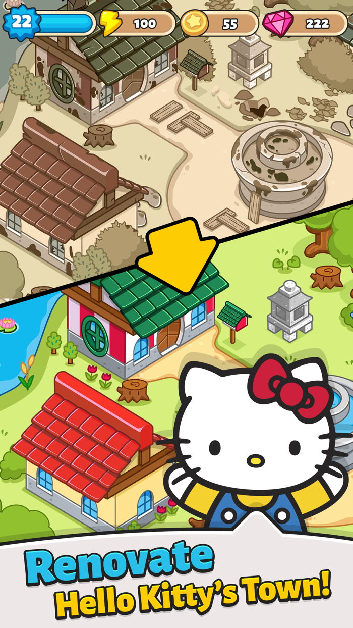 Hello Kitty - Merge Town