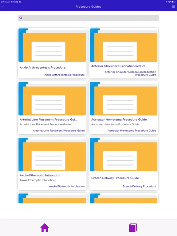 ProcedureRX App iPad screenshot 2 - Medical app
