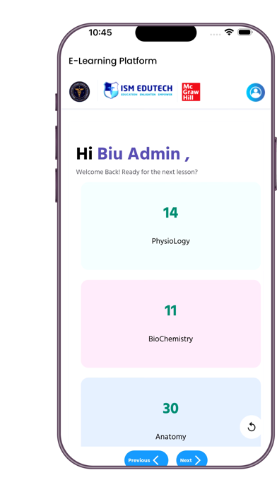 IsmEdutechE-Learning Screenshot