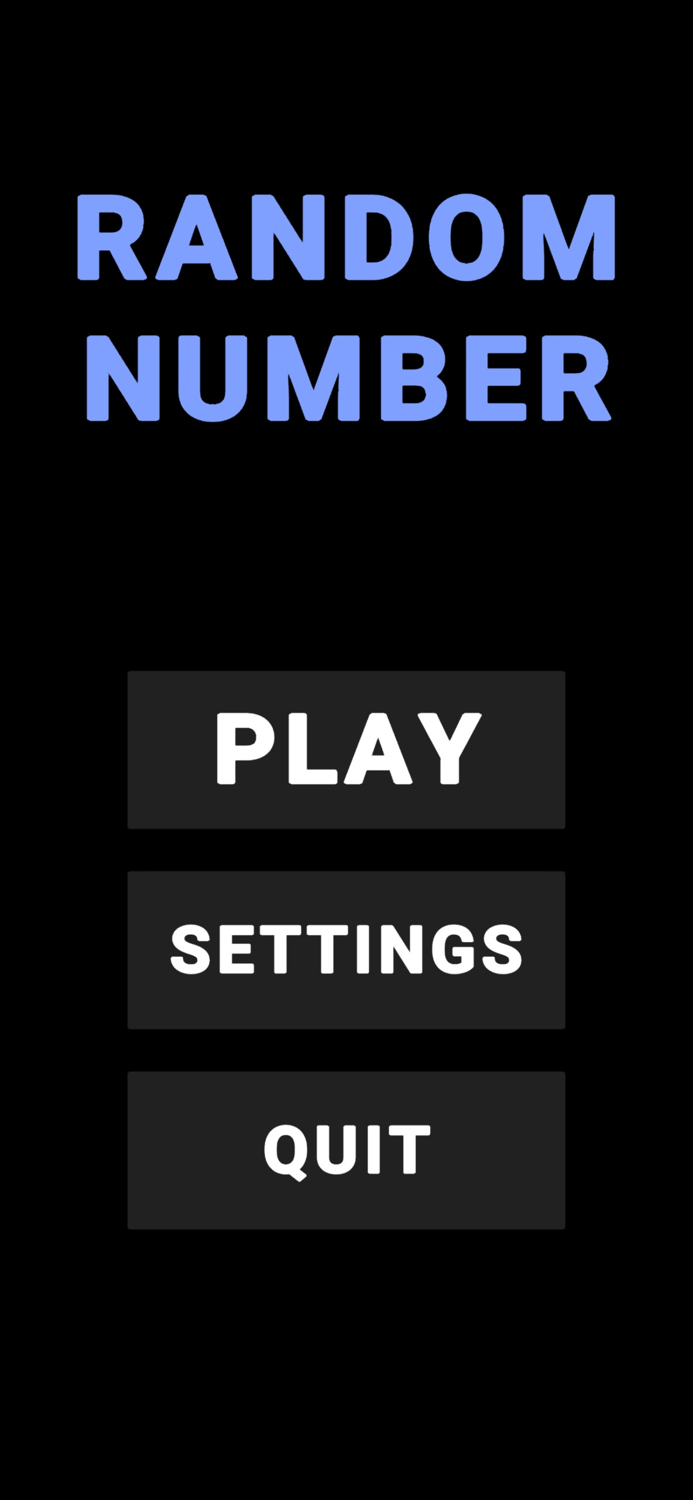 Random Number Full Screen