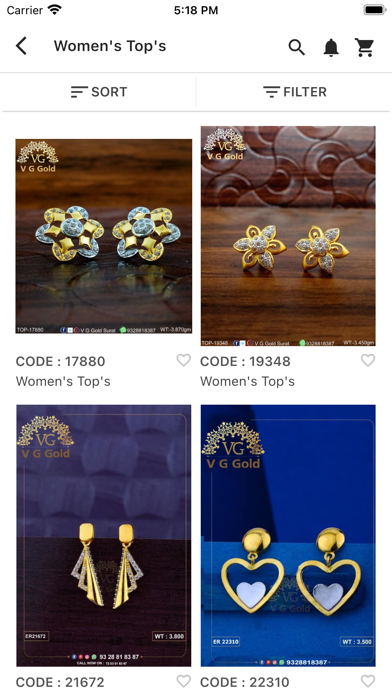 VG Gold : CZ Gold Jewellery Screenshot