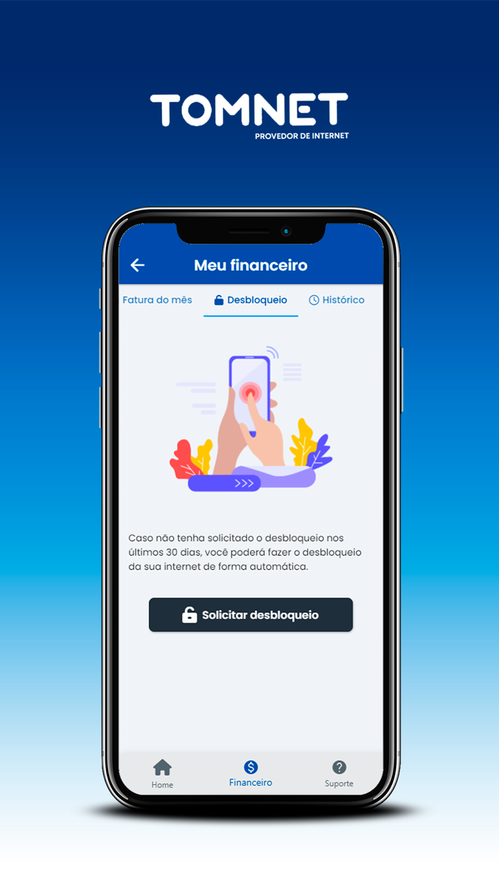 TOMNET Internet - App Cliente