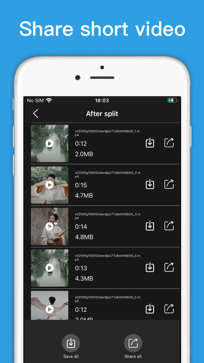 Video splitter - Split Videos