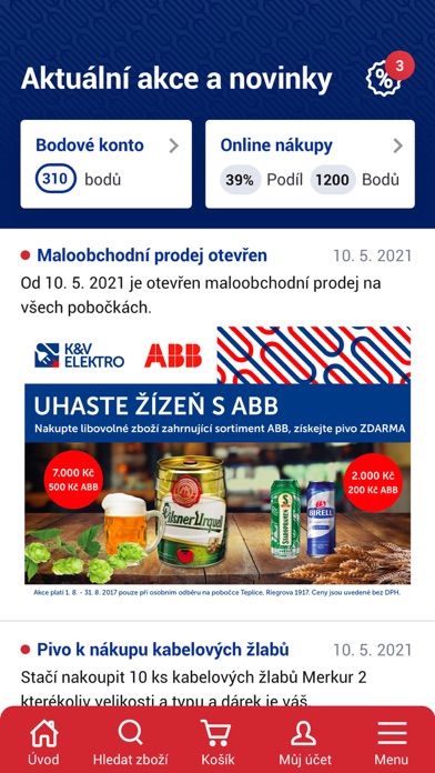 B2B e-shop Screenshot