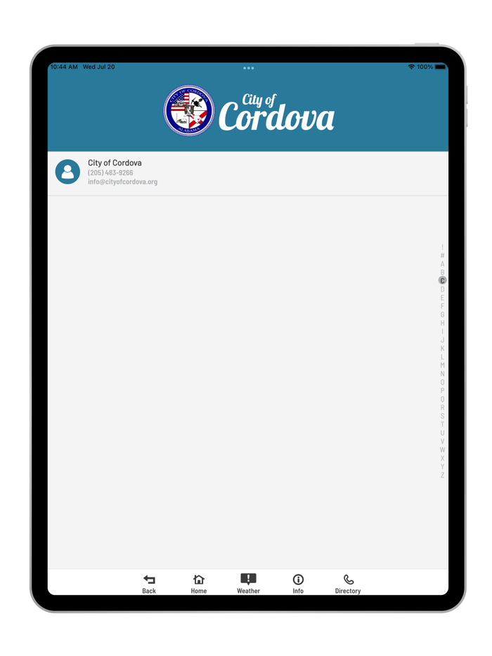 City of Cordova Alabama