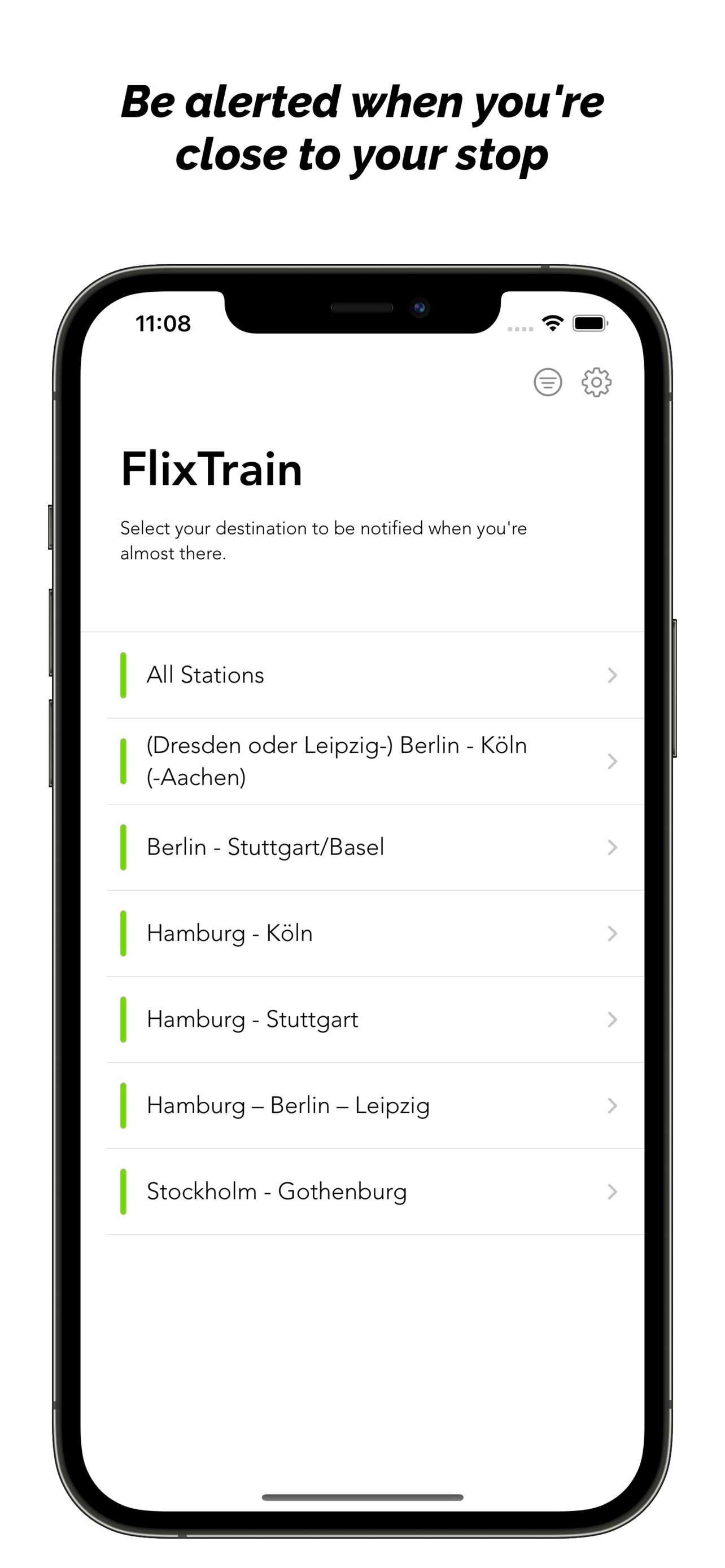 FlixTrain Destinations