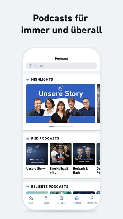 LVZ - Nachrichten und Podcast Screenshot
