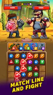 battle lines: puzzle fighter iphone screenshot 1