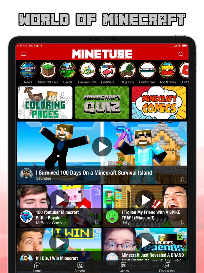 MineTube - World of Minecraft