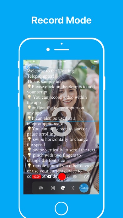 Teleprompter: フローティングスクリプトのおすすめ画像1