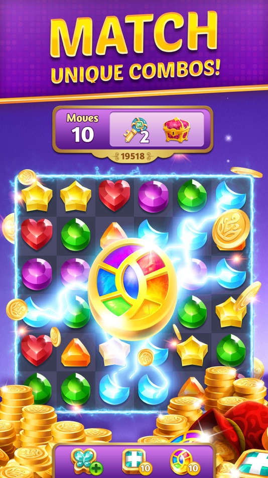 #1. Genies & Gems: Puzzle & Quests (iOS) 来自: Jam City, Inc.