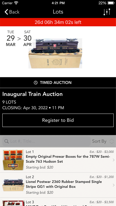 Gregory Hake Auctions LLC Screenshot 2 - AppWisp.com Gregory Hake Auctions LLC Screenshot 2 - AppWisp.com