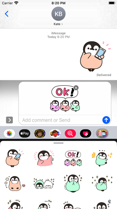 Cute Penguin 2 Stickers pack Screenshot