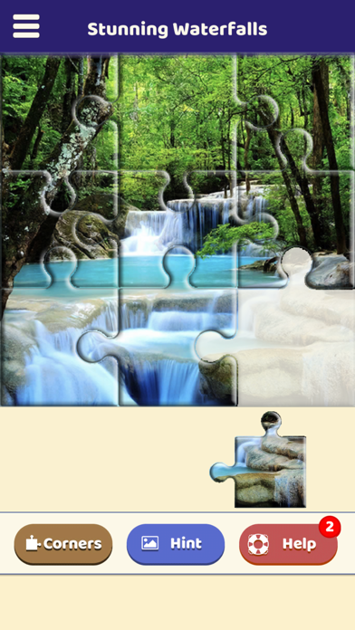 Stunning Waterfalls Puzzle Screenshot