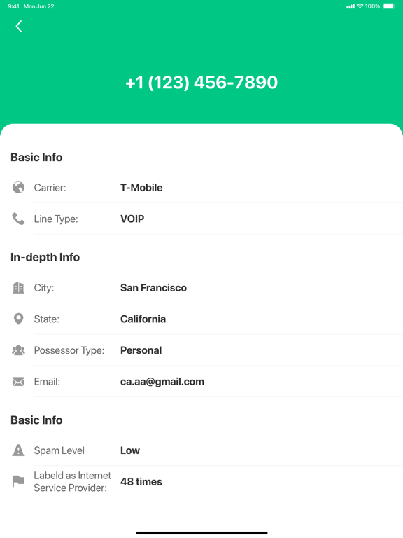 App screenshot