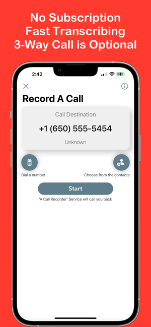 ‎Call Recorder & Transcriber Screenshot