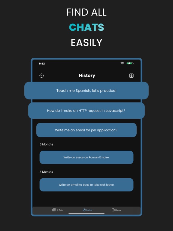 GenAI: AI ChatBot Assistant iPad screenshot 6 - Productivity app