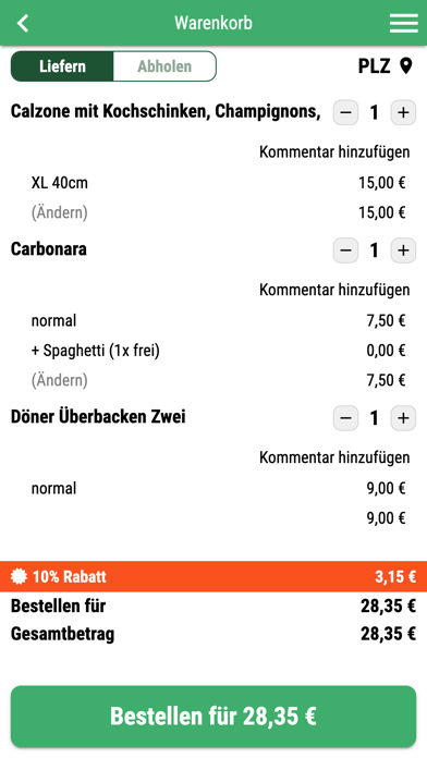 Timo Pizzeria Wesel Screenshot