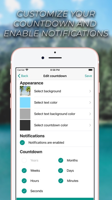 Countdown for Vacation/Holiday Screenshot
