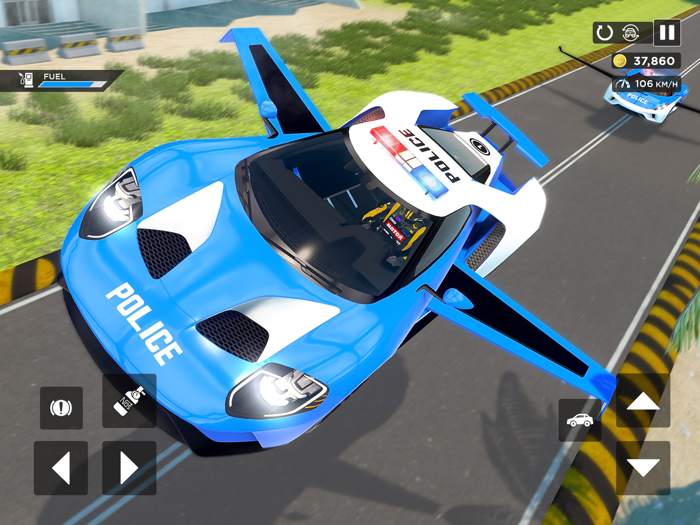 Flying Car Game Police Games