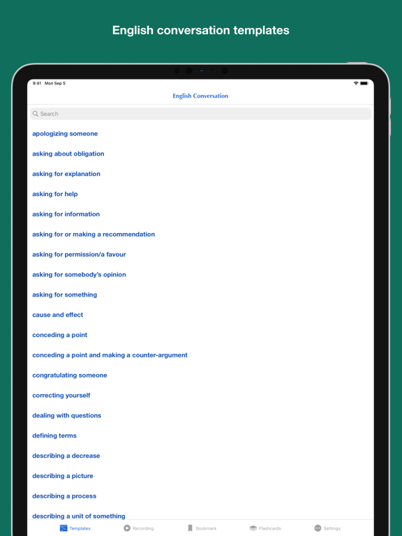 Screenshot #4 pour English Conversation Templates