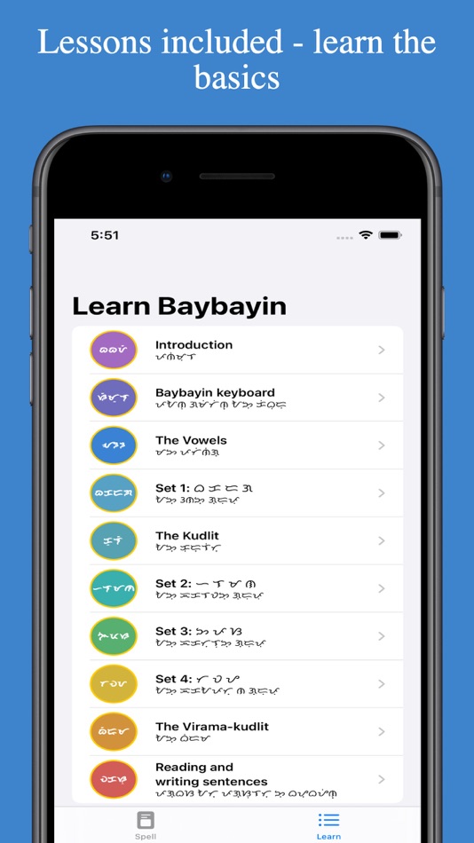 #4. Learn Baybayin (iOS) 由: Rowena Ricalde