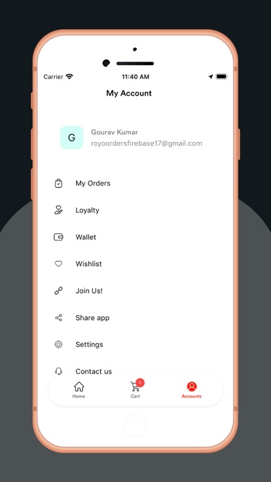 HomeTownDelivery App Screenshot