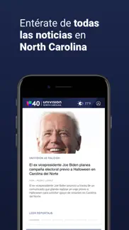 univision 40 north carolina iphone screenshot 3