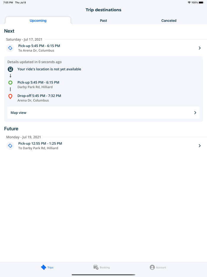 Sun Shuttle DAR Rider App