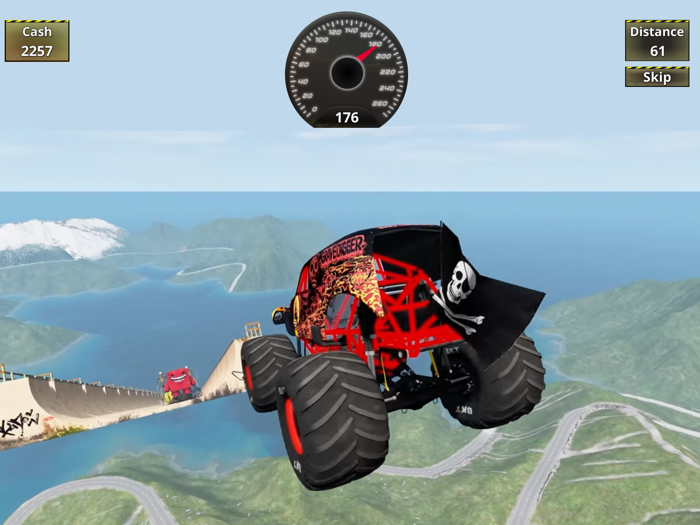 Mega Stunt Offroad Truck Crash