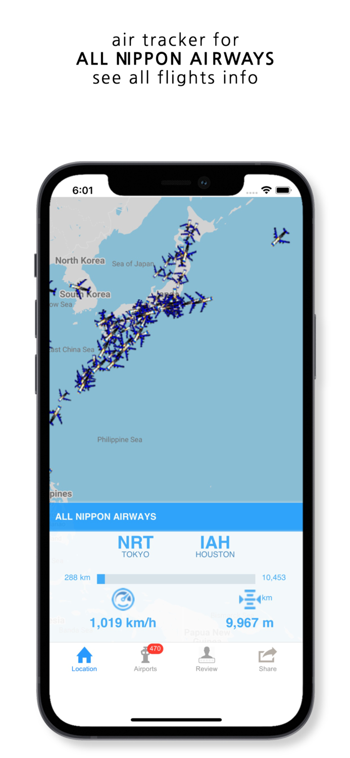 Tracker For All Nippon Airways
