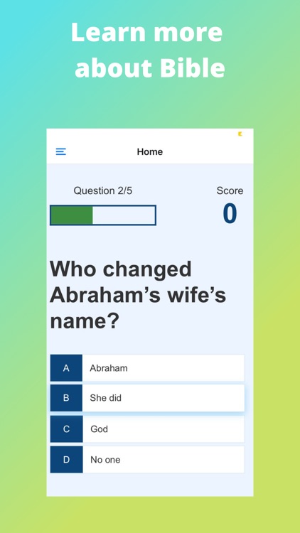 Bible Trivia Game App screenshot-3