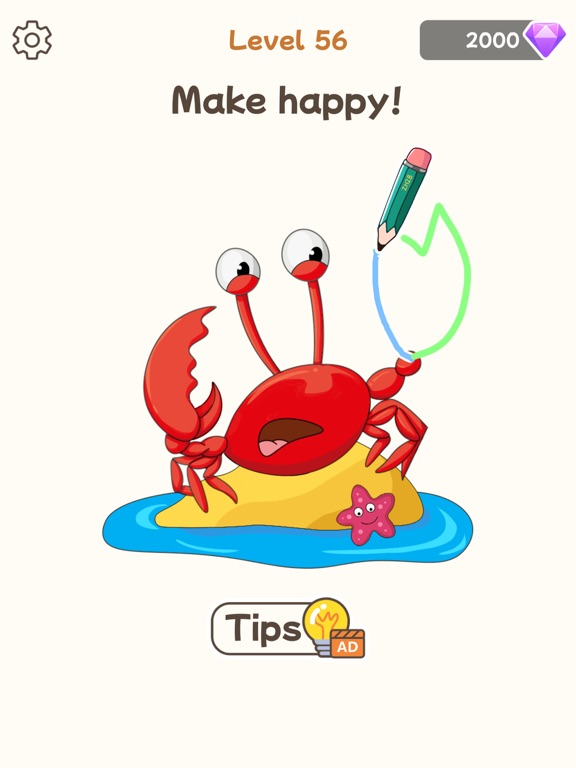 Happy Beauty Puzzle iPad screenshot 1 - Games app