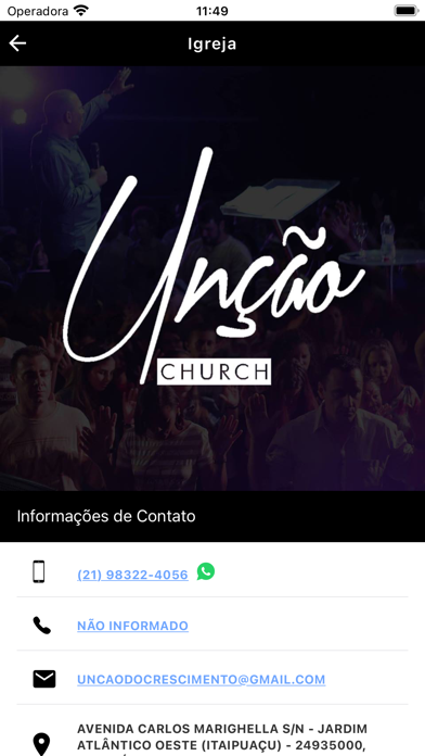 Unção Church Screenshot