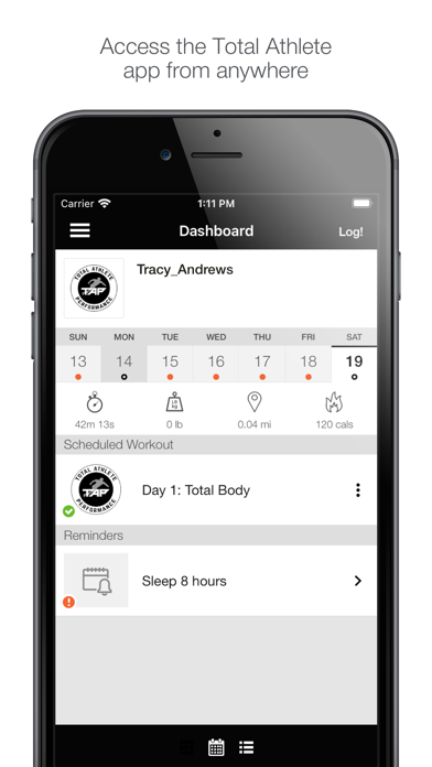Total Athlete Performance Screenshot
