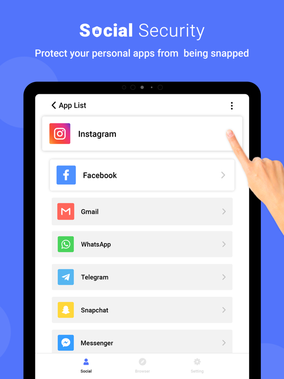 Social Security Locker iPad screenshot 1 - Utilities app