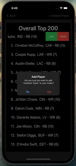 Game screenshot Fantasy FB Draft Kit hack