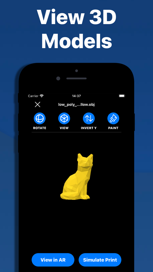 #1. 3D Model Viewer - AR & Print (iOS) 由: Arthur Eduardo Skaetta Alvarez Desenvolvimento de Software LTDA.