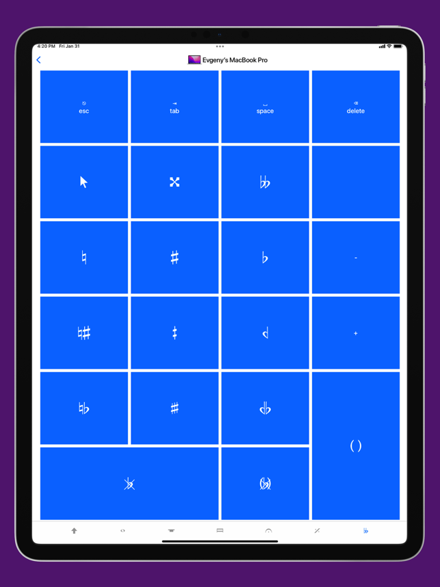 ‎Sibelius KeyPad Screenshot